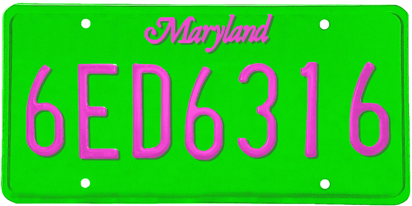 Maryland License Plate Wrap Kit