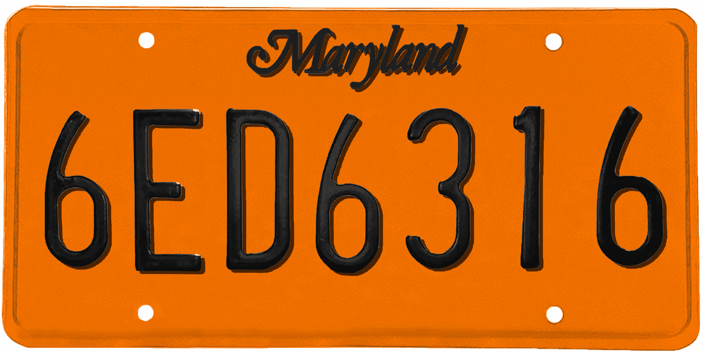 Maryland License Plate Wrap Kit