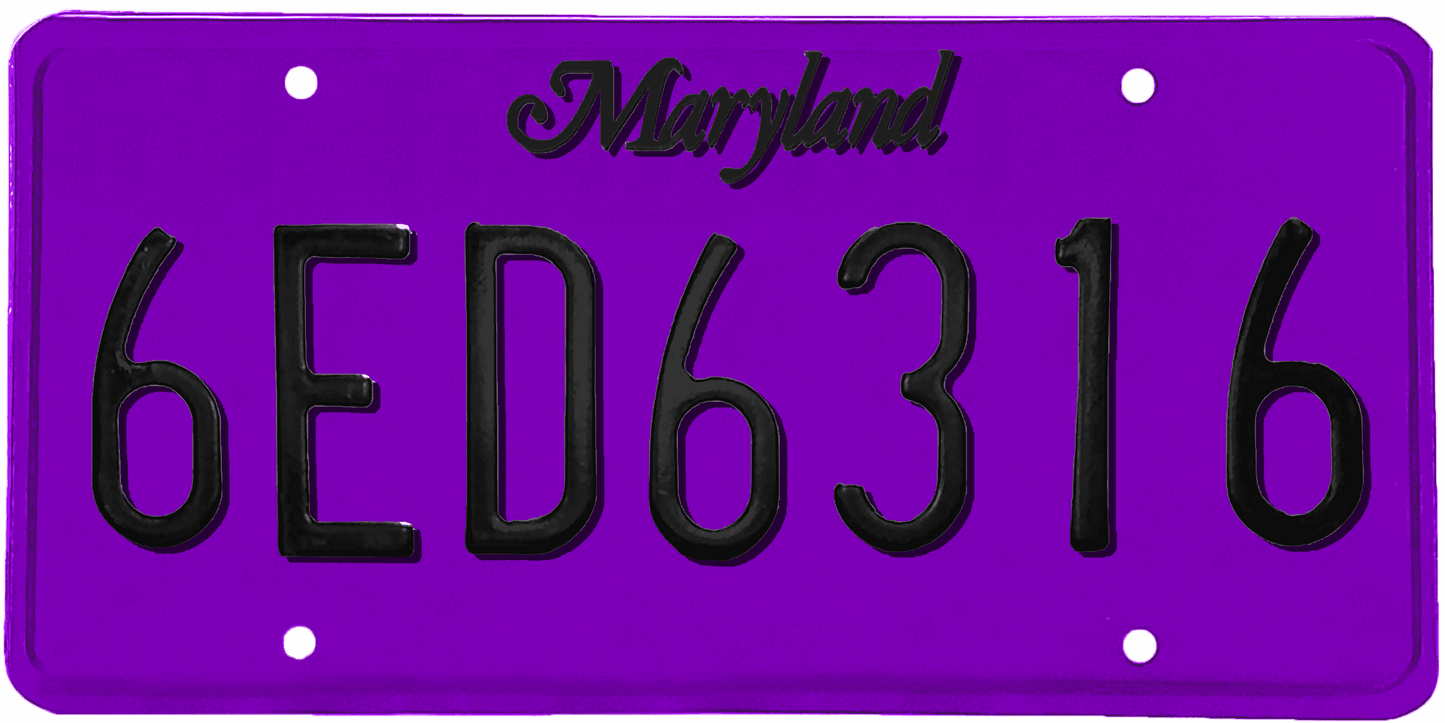 Maryland License Plate Wrap Kit