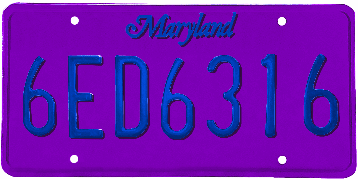 Maryland License Plate Wrap Kit