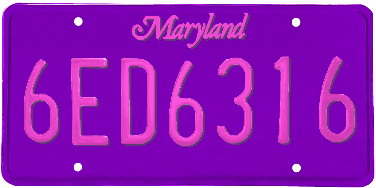 Maryland License Plate Wrap Kit