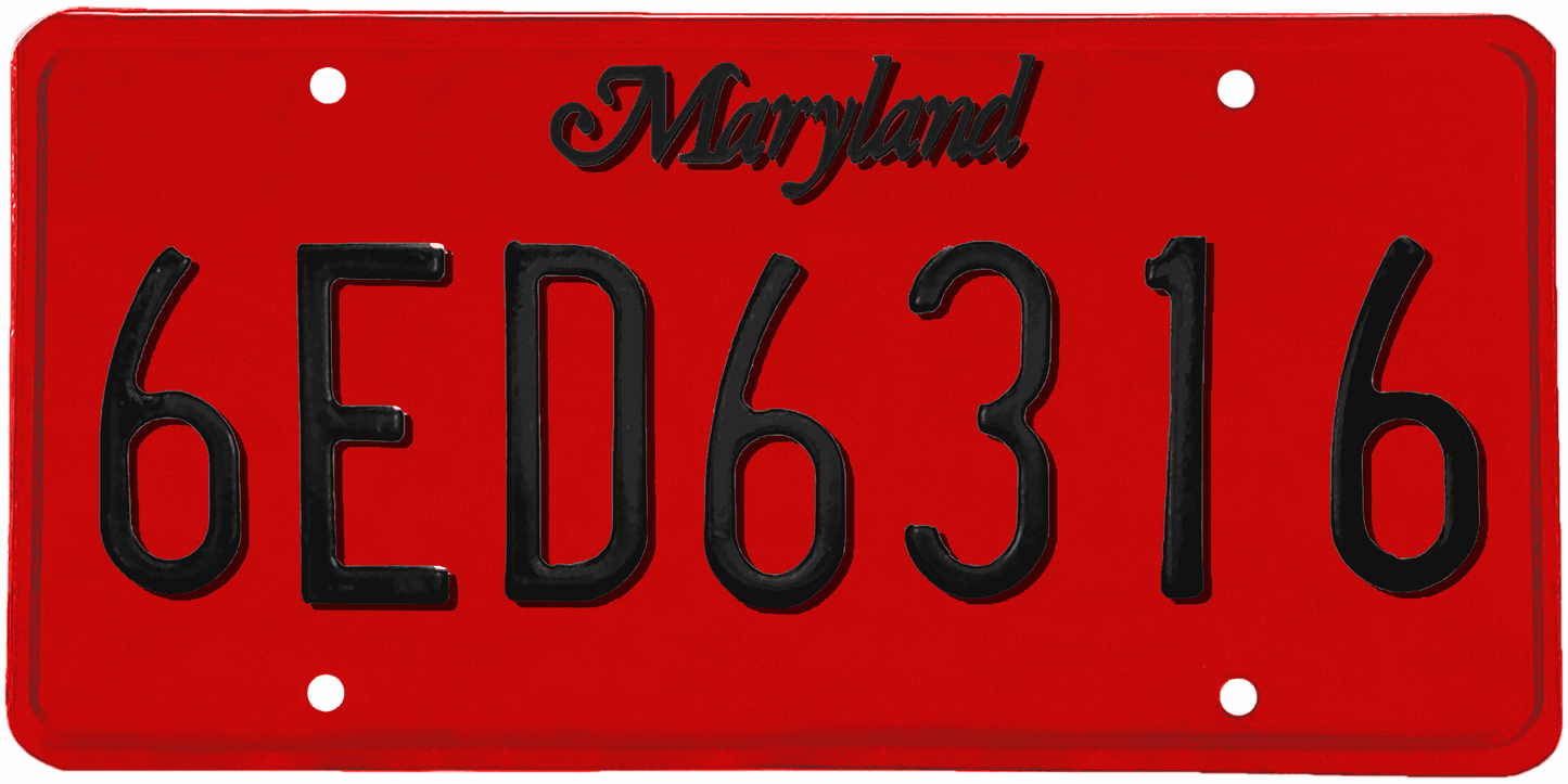 Maryland License Plate Wrap Kit