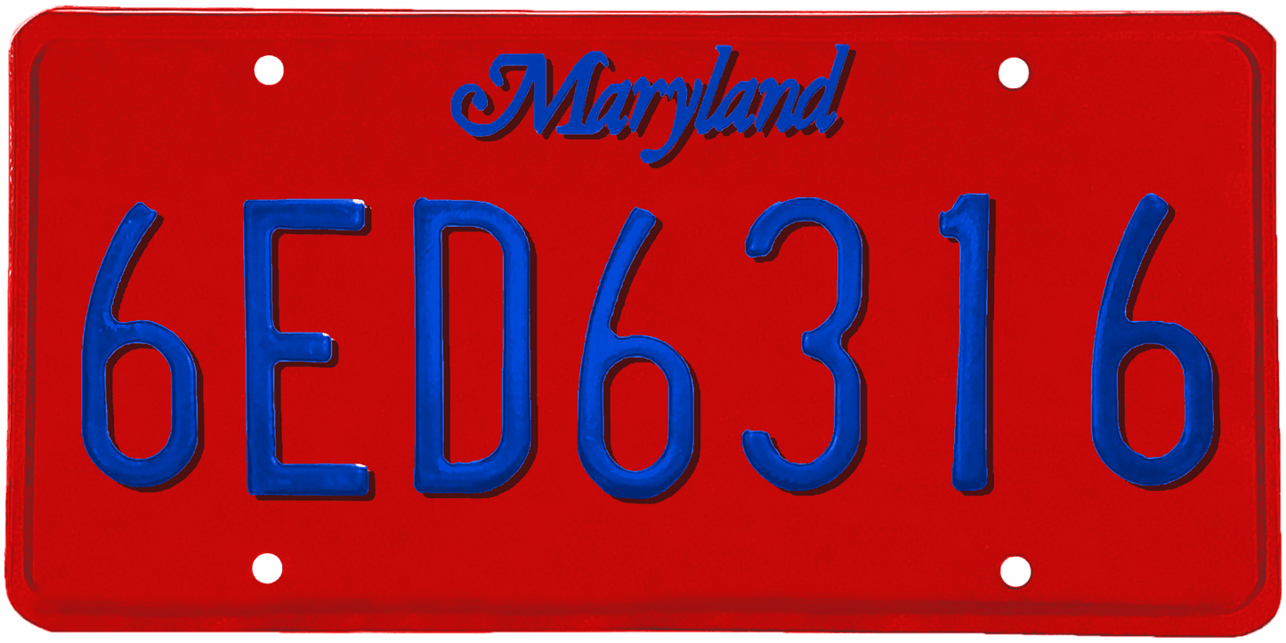 Maryland License Plate Wrap Kit