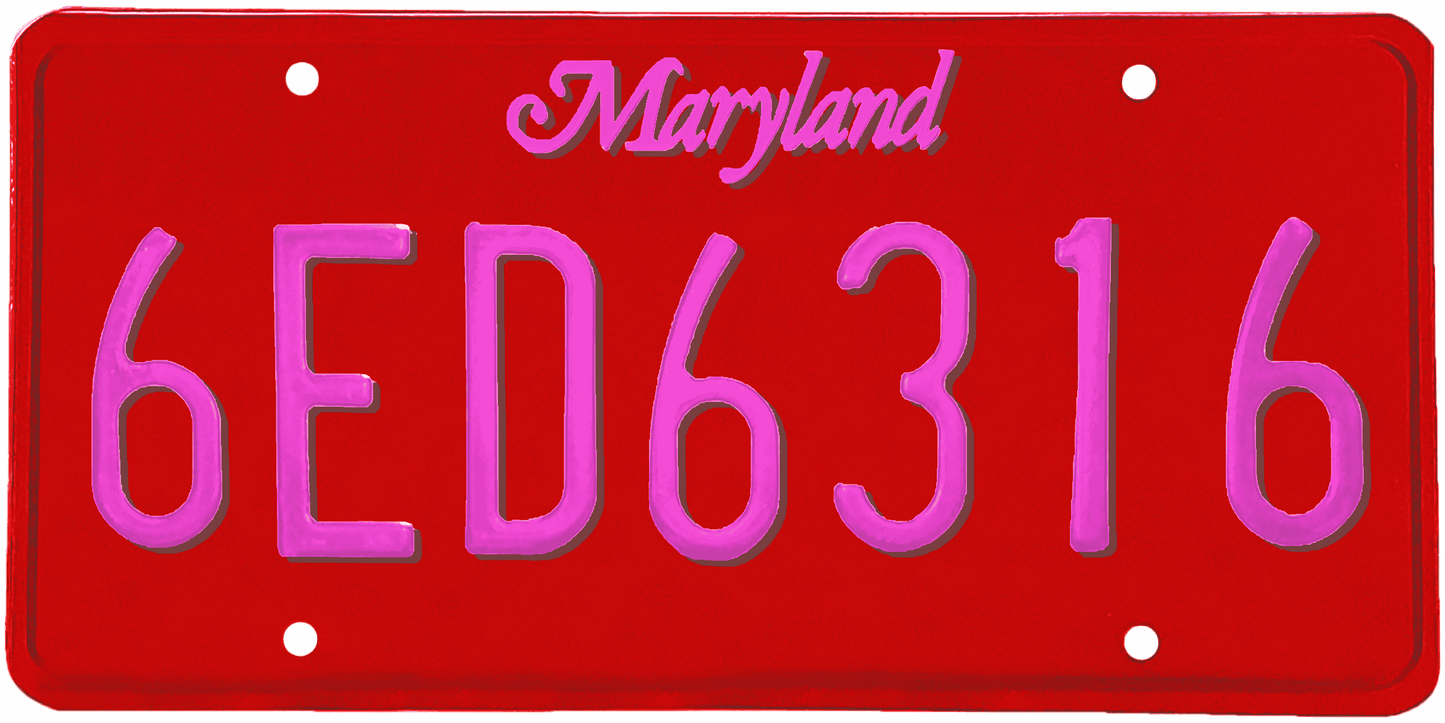 Maryland License Plate Wrap Kit