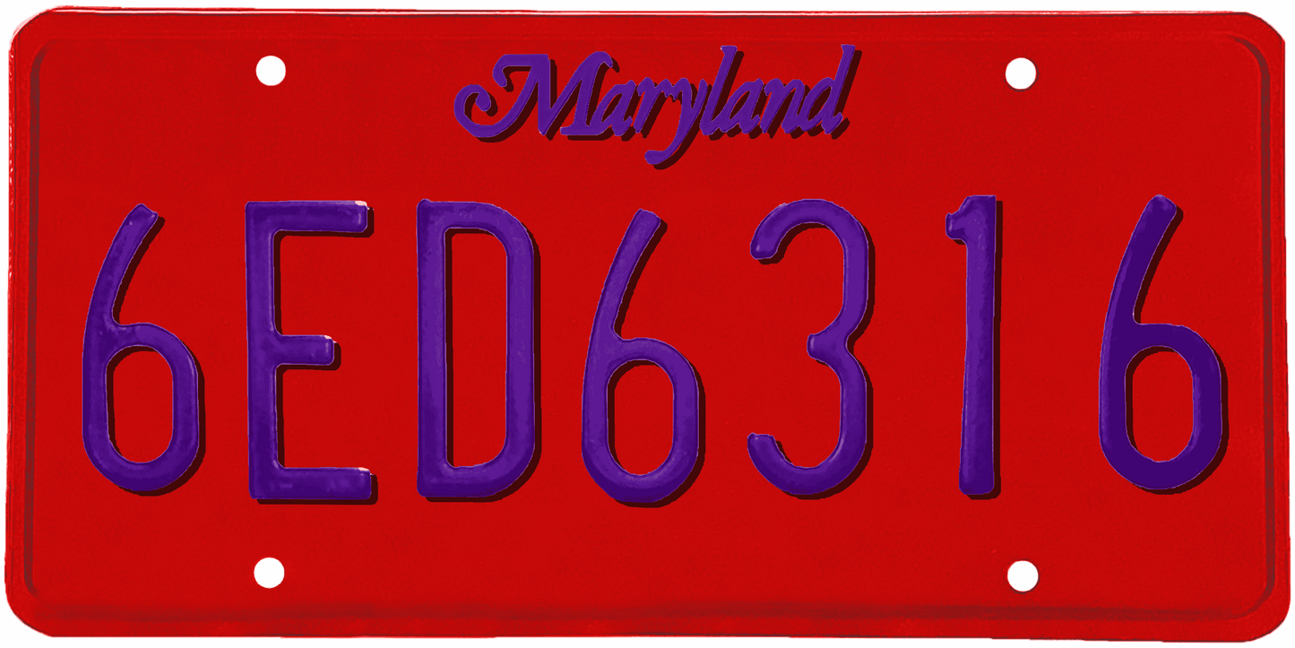 Maryland License Plate Wrap Kit