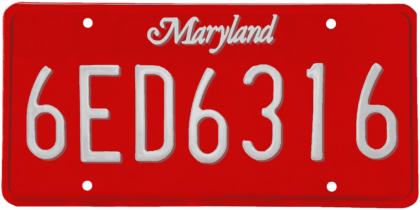 Maryland License Plate Wrap Kit