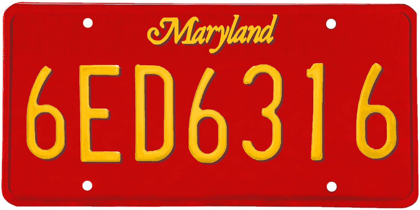 Maryland License Plate Wrap Kit