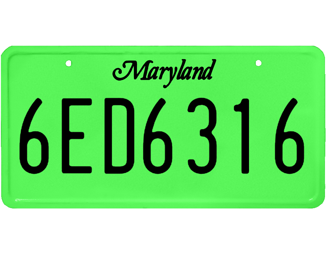Maryland License Plate Wrap Kit