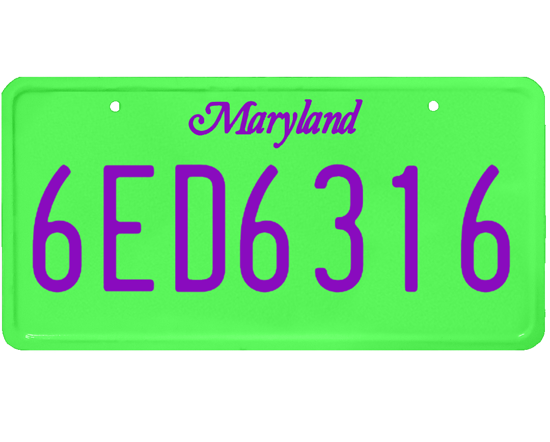 Maryland License Plate Wrap Kit