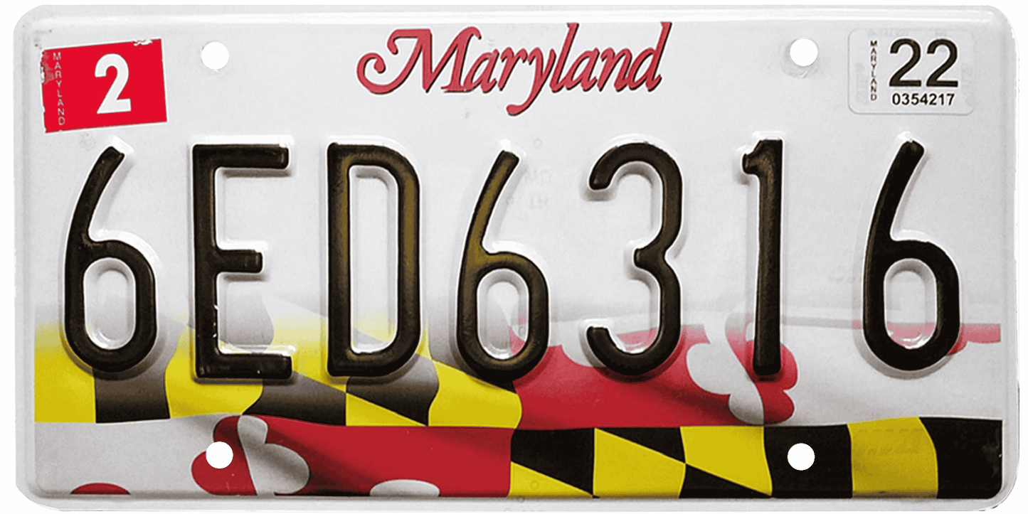 Maryland License Plate Wrap Kit