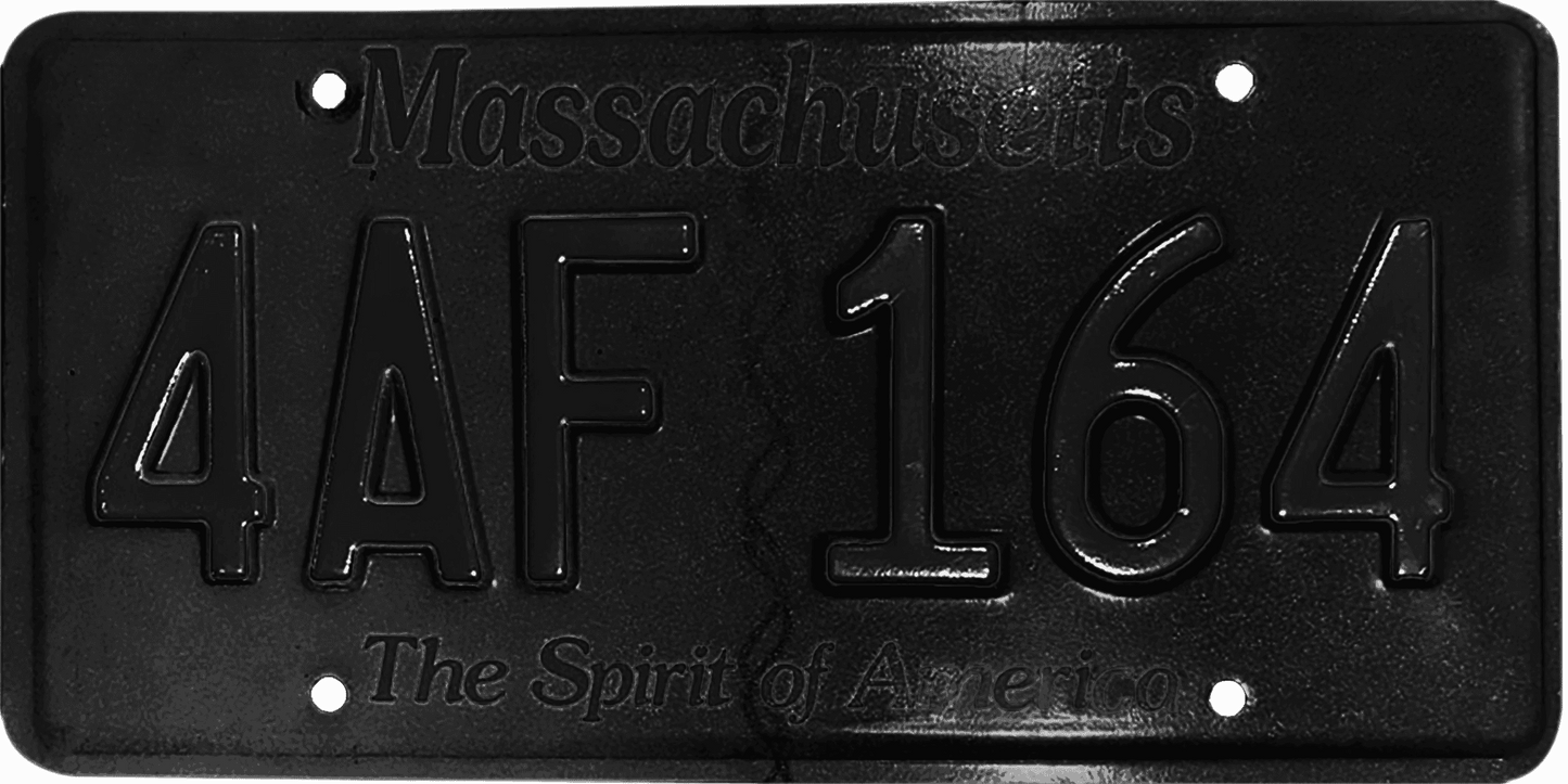 Massachusetts License Plate Wrap Kit