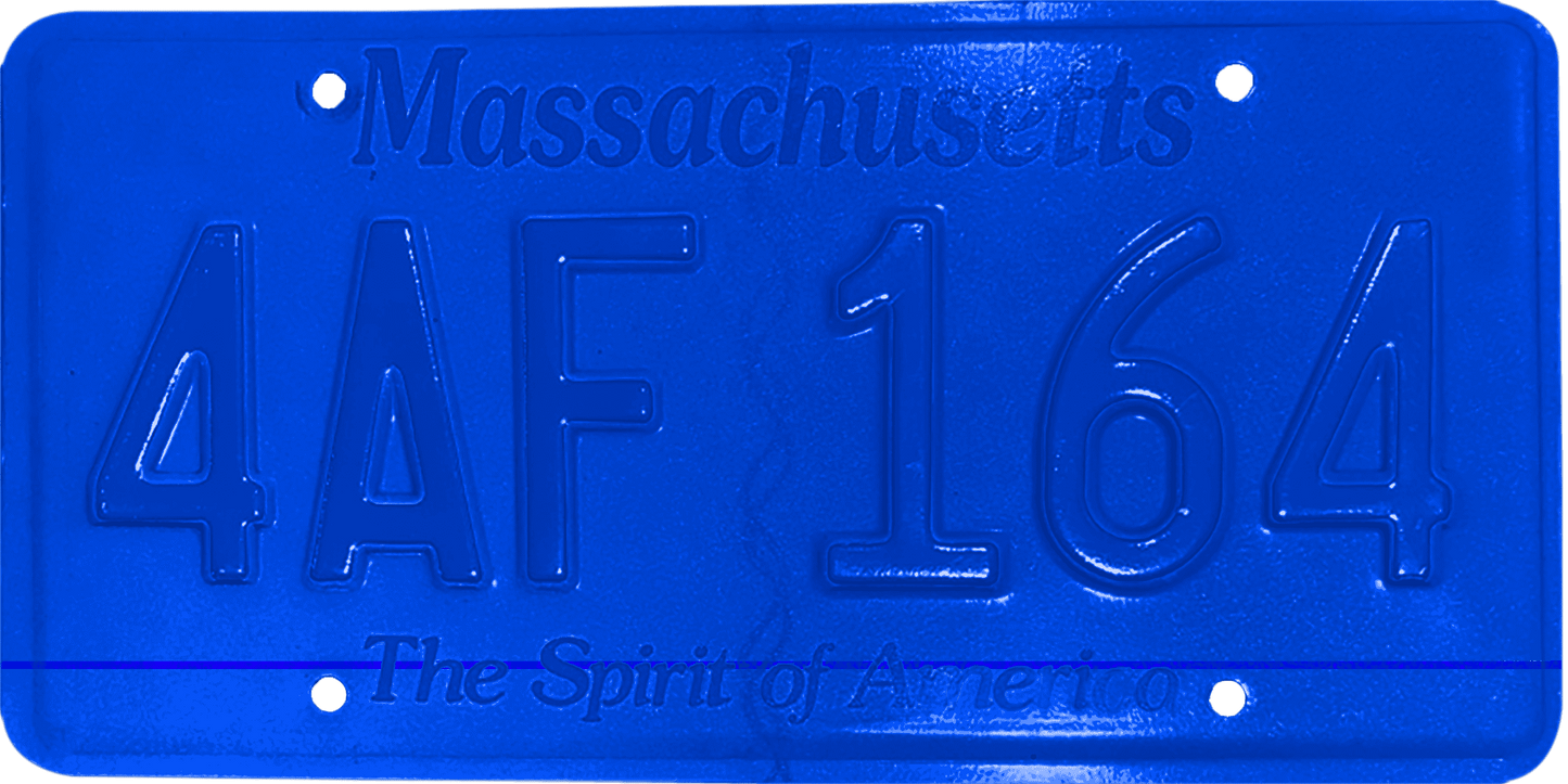 Massachusetts License Plate Wrap Kit