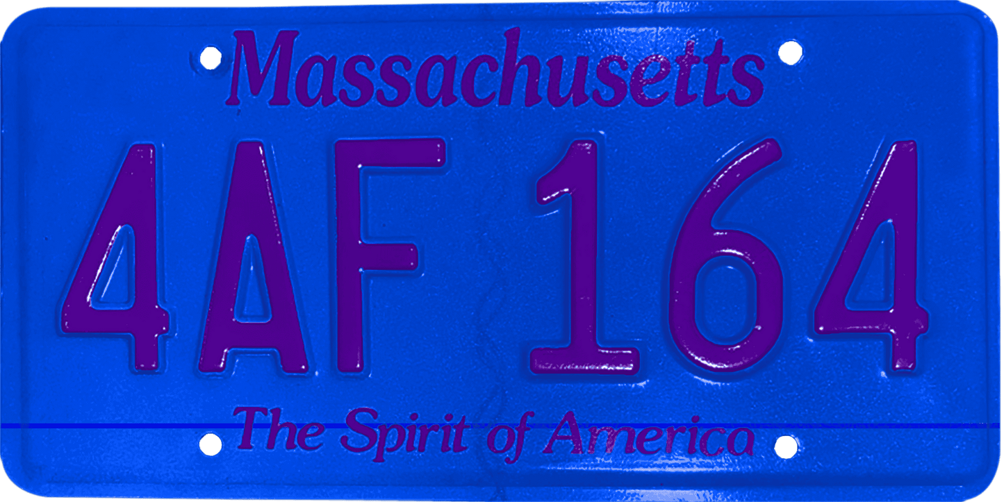 Massachusetts License Plate Wrap Kit