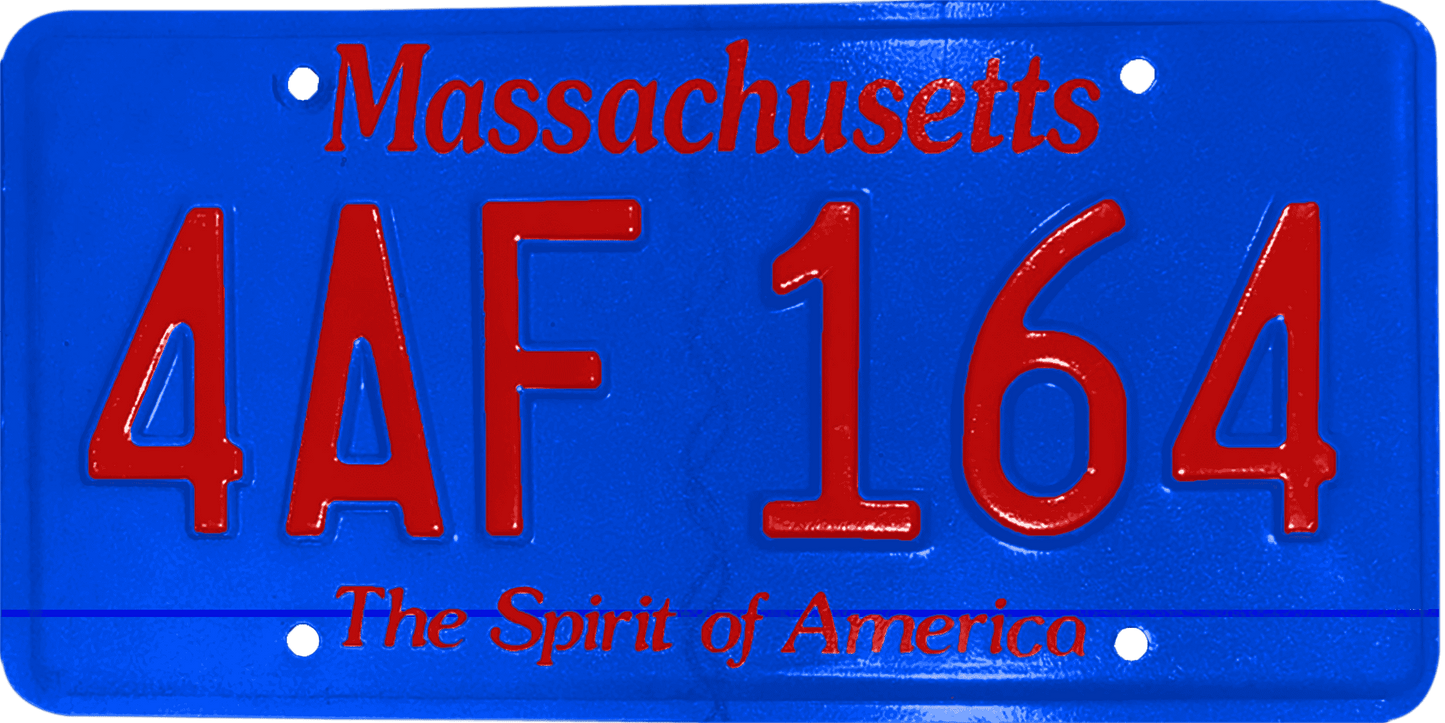 Massachusetts License Plate Wrap Kit