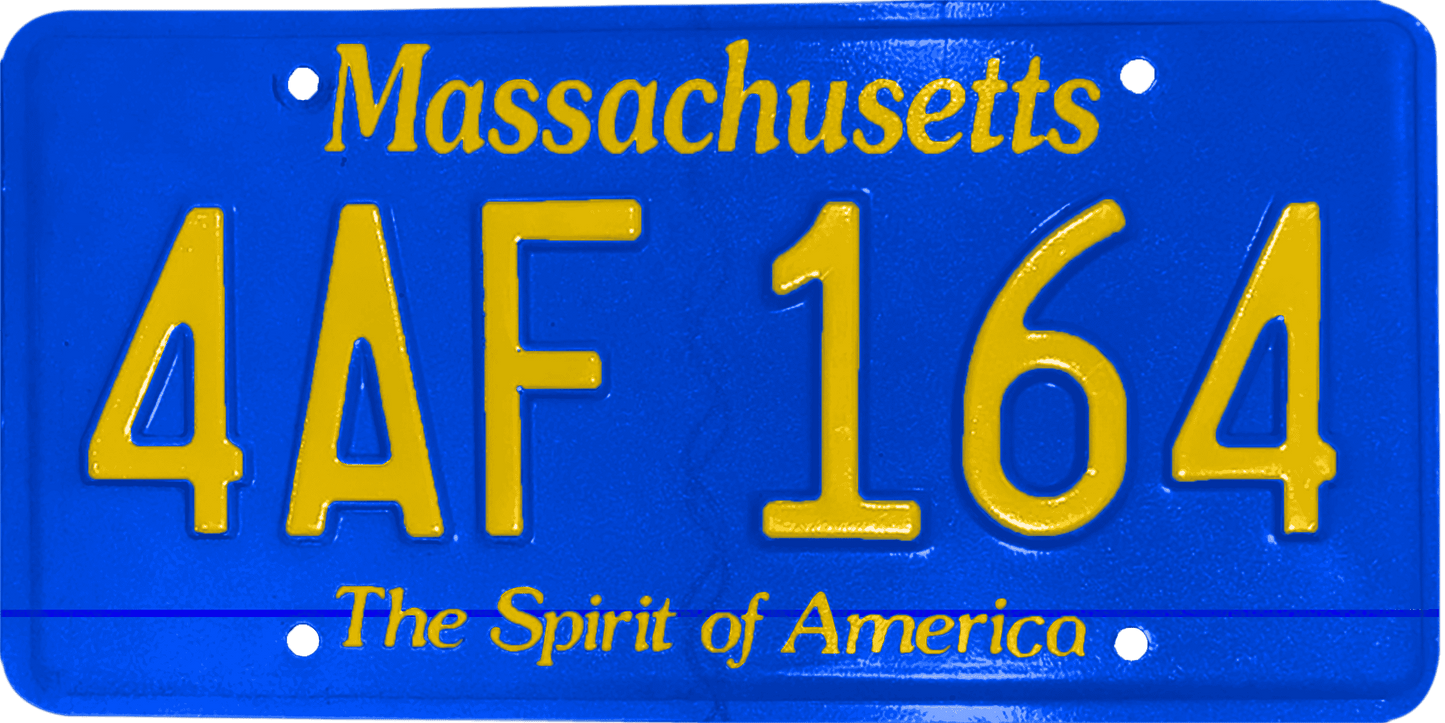 Massachusetts License Plate Wrap Kit