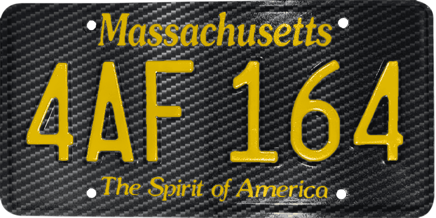 Massachusetts License Plate Wrap Kit