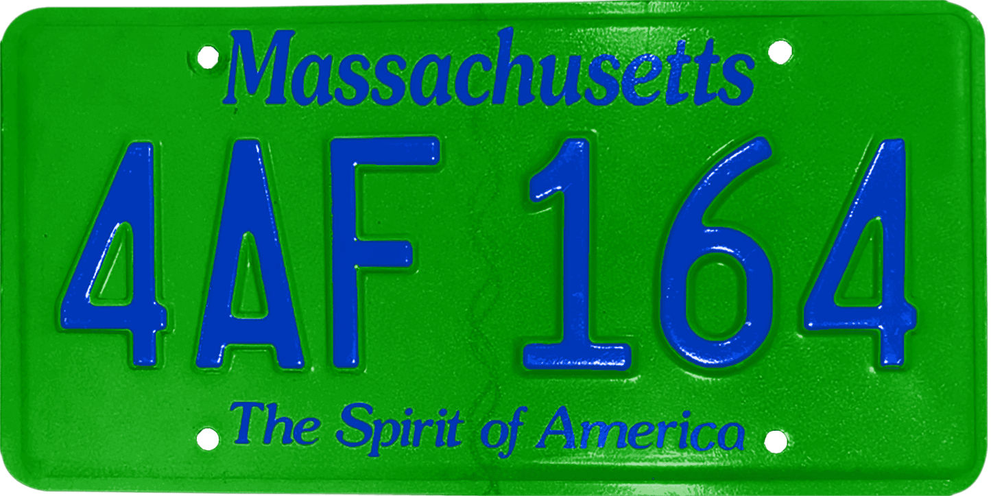 Massachusetts License Plate Wrap Kit