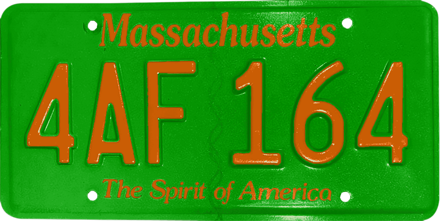 Massachusetts License Plate Wrap Kit