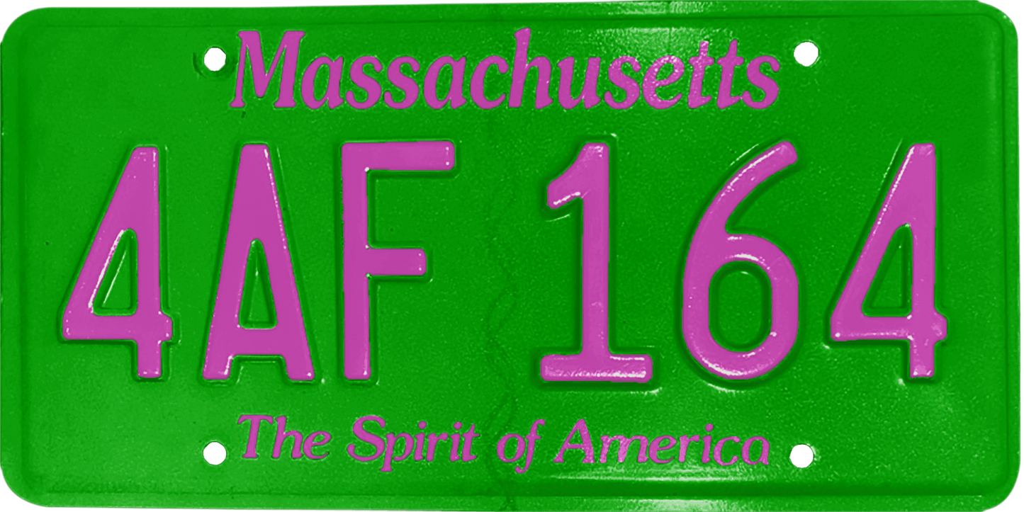 Massachusetts License Plate Wrap Kit