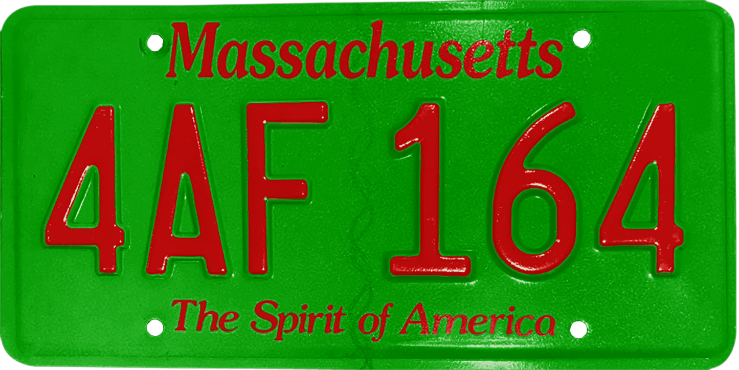 Massachusetts License Plate Wrap Kit