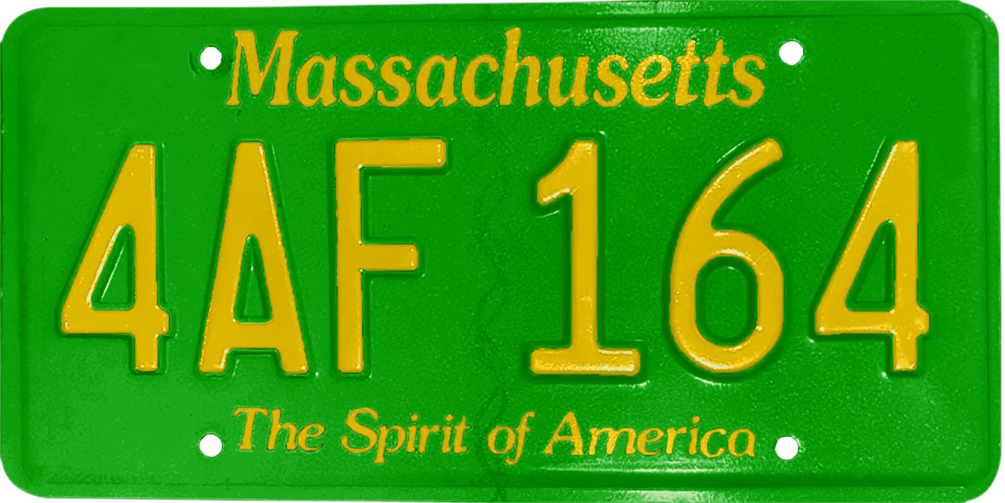 Massachusetts License Plate Wrap Kit