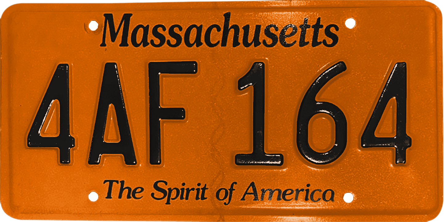 Massachusetts License Plate Wrap Kit