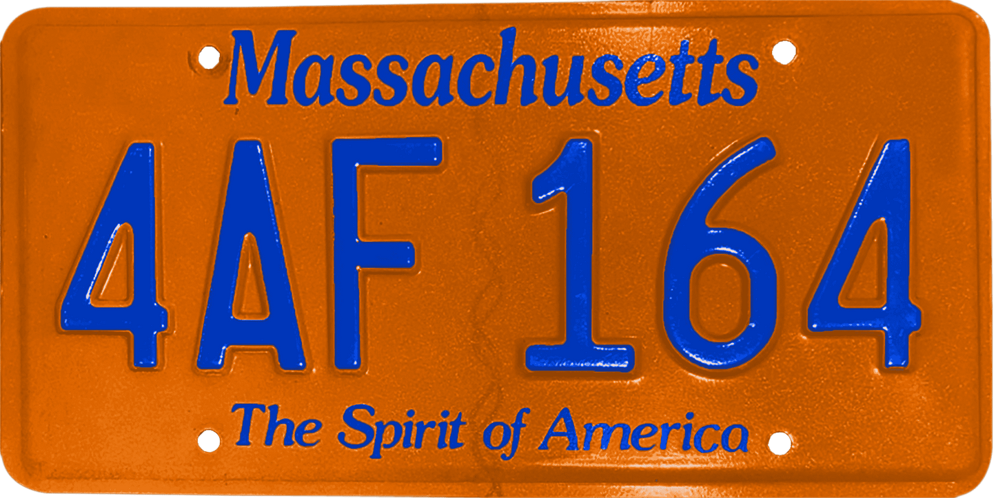 Massachusetts License Plate Wrap Kit