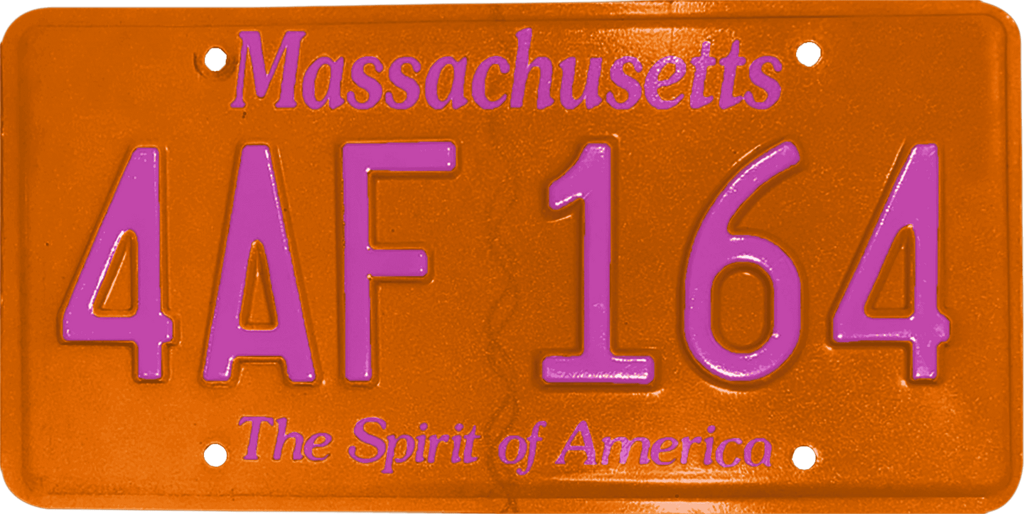 Massachusetts License Plate Wrap Kit