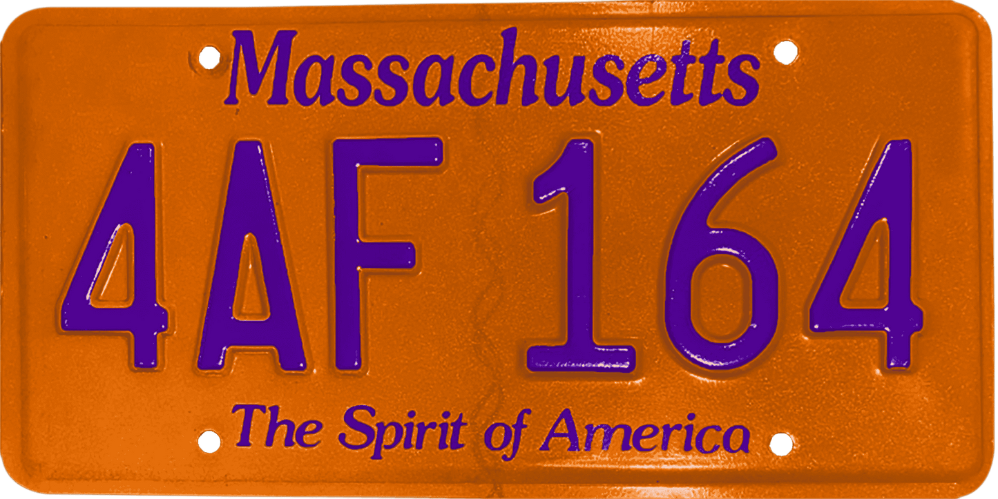 Massachusetts License Plate Wrap Kit