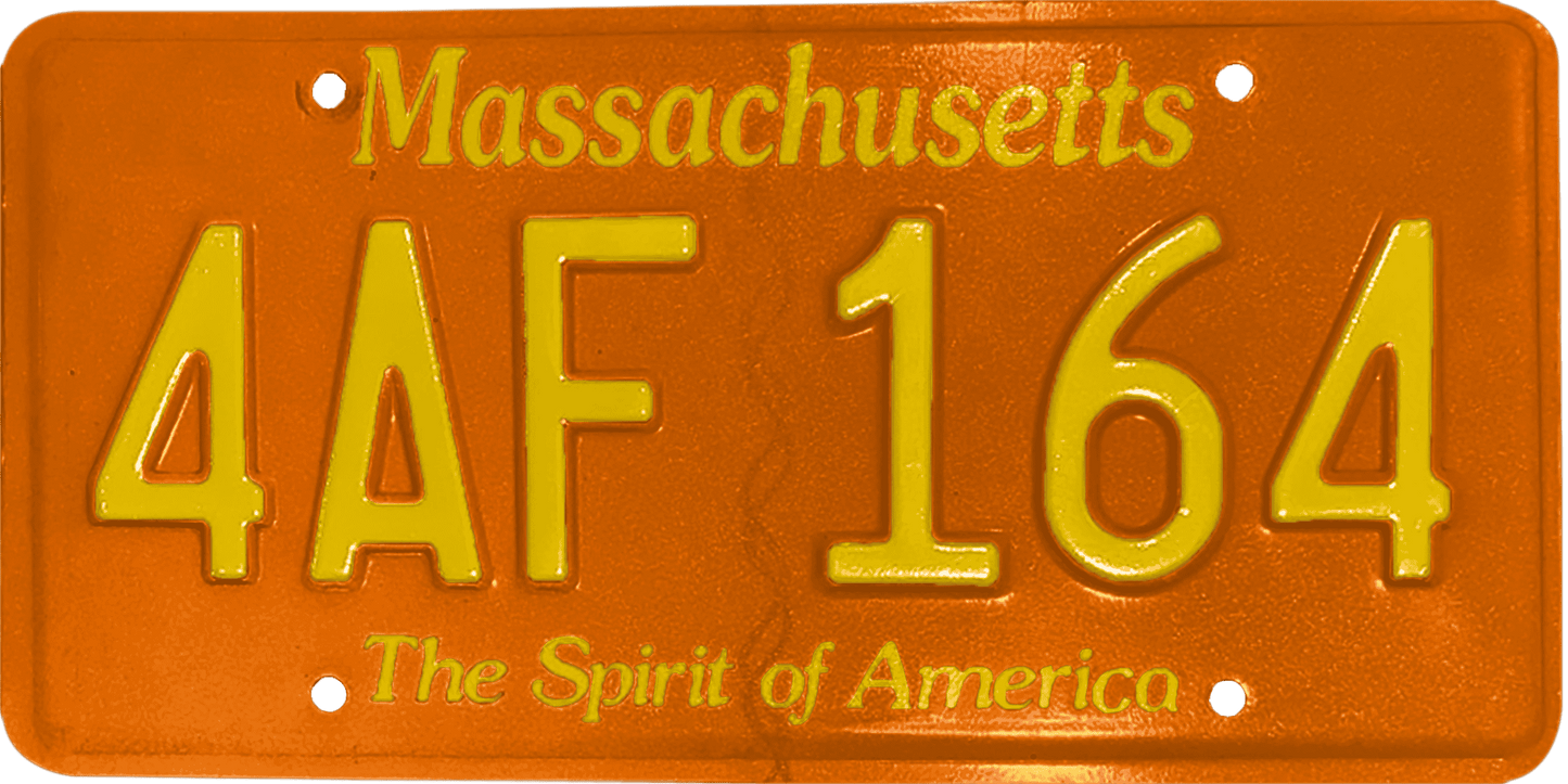 Massachusetts License Plate Wrap Kit