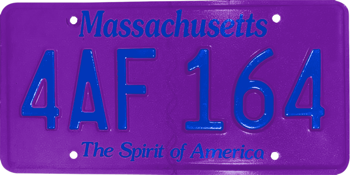 Massachusetts License Plate Wrap Kit