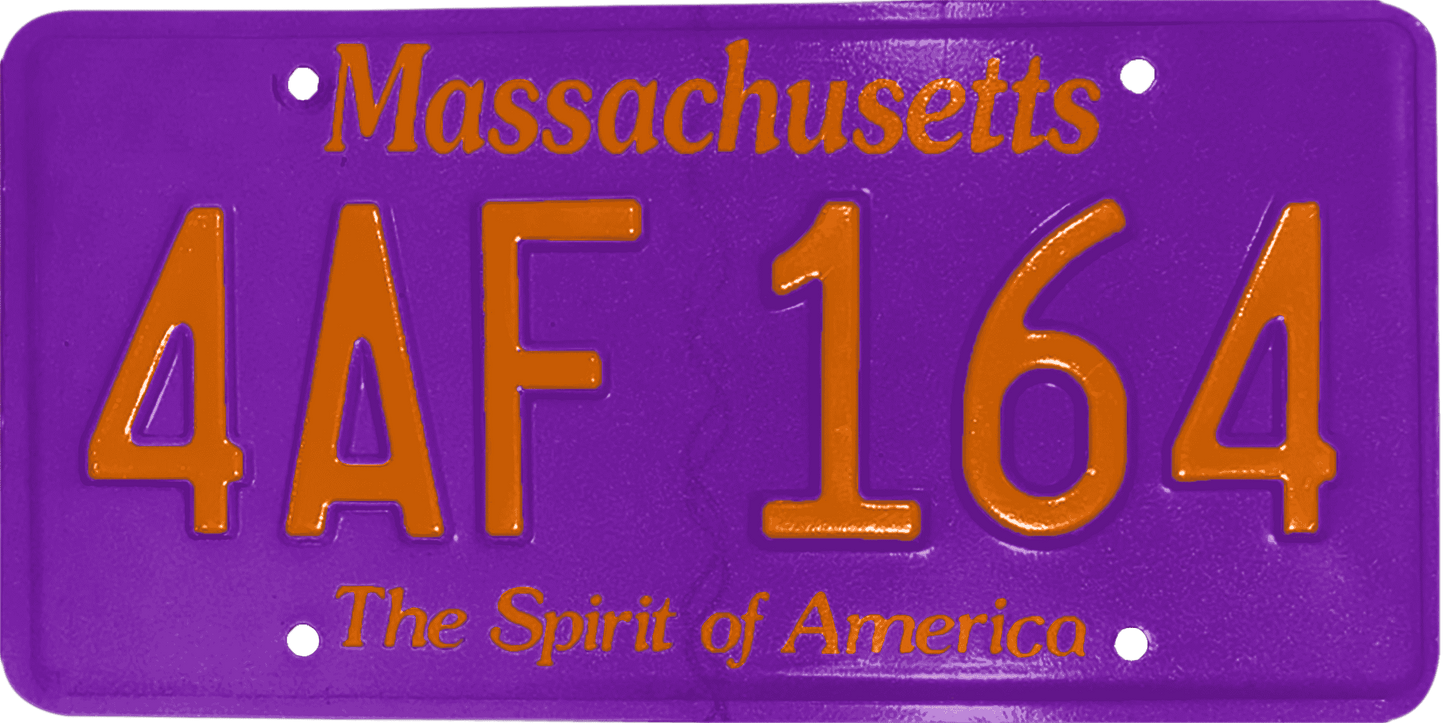 Massachusetts License Plate Wrap Kit