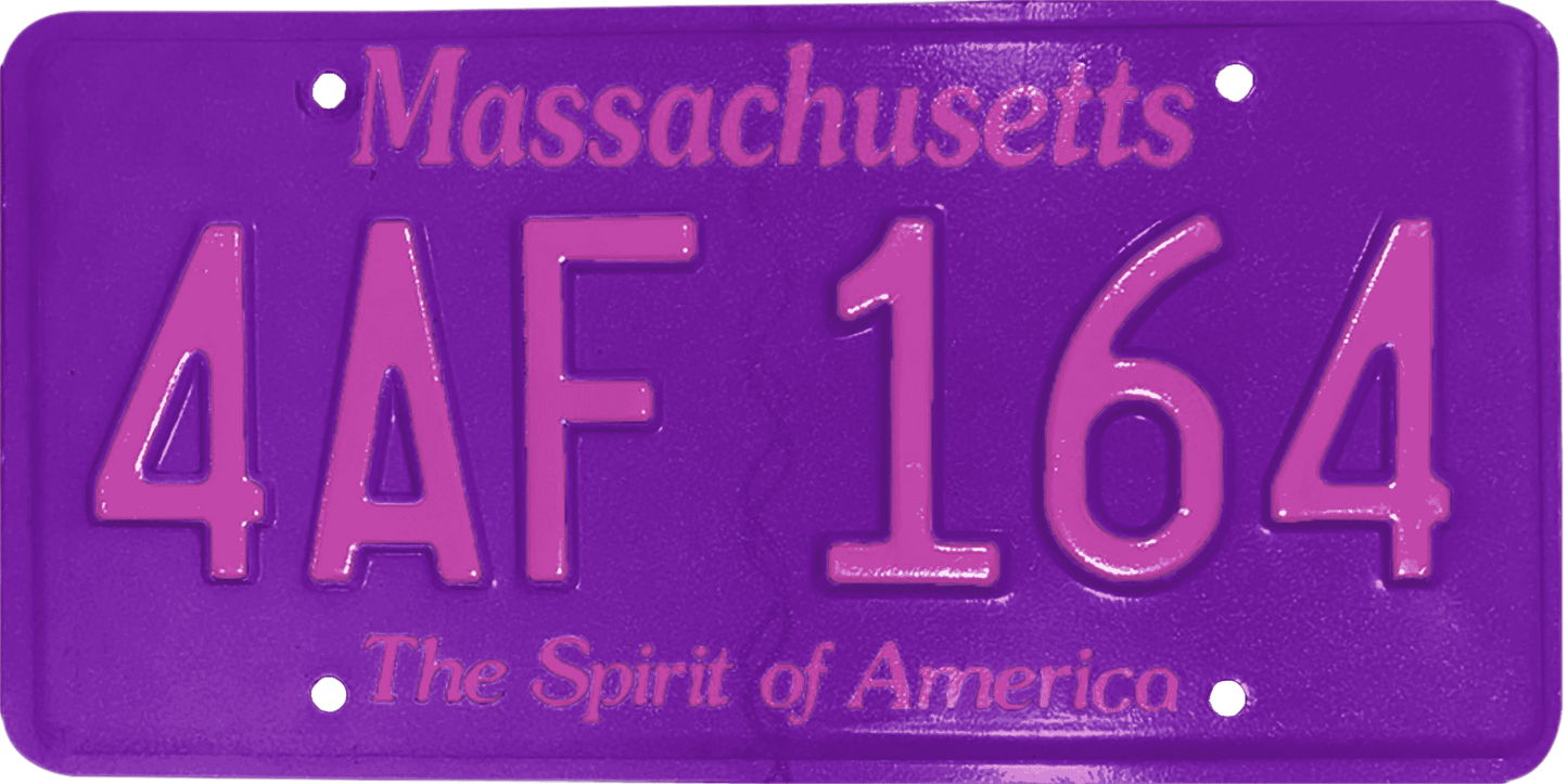 Massachusetts License Plate Wrap Kit