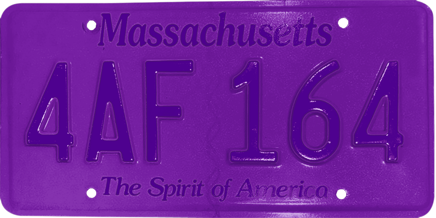 Massachusetts License Plate Wrap Kit