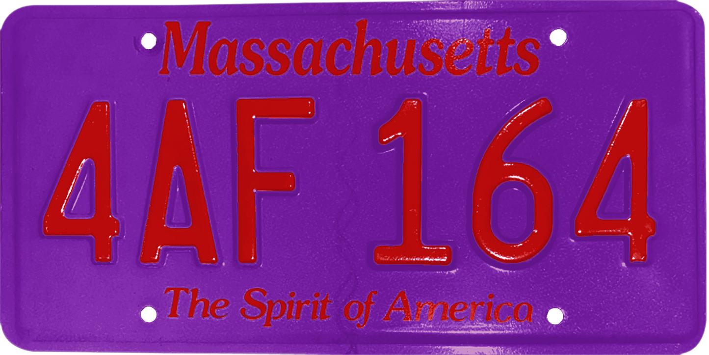 Massachusetts License Plate Wrap Kit