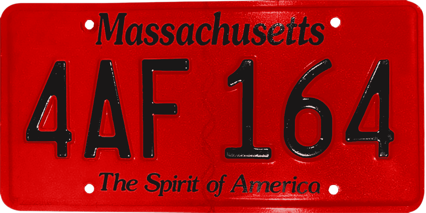 Massachusetts License Plate Wrap Kit