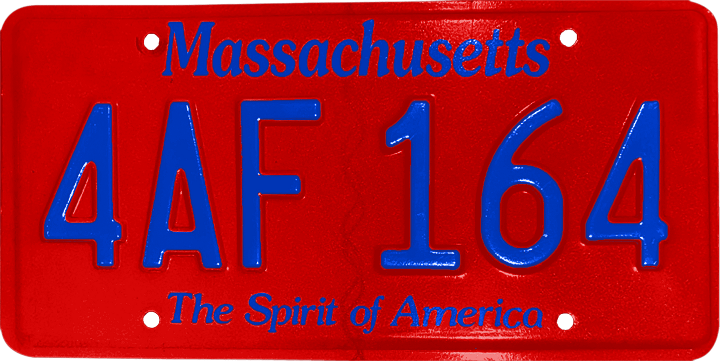 Massachusetts License Plate Wrap Kit