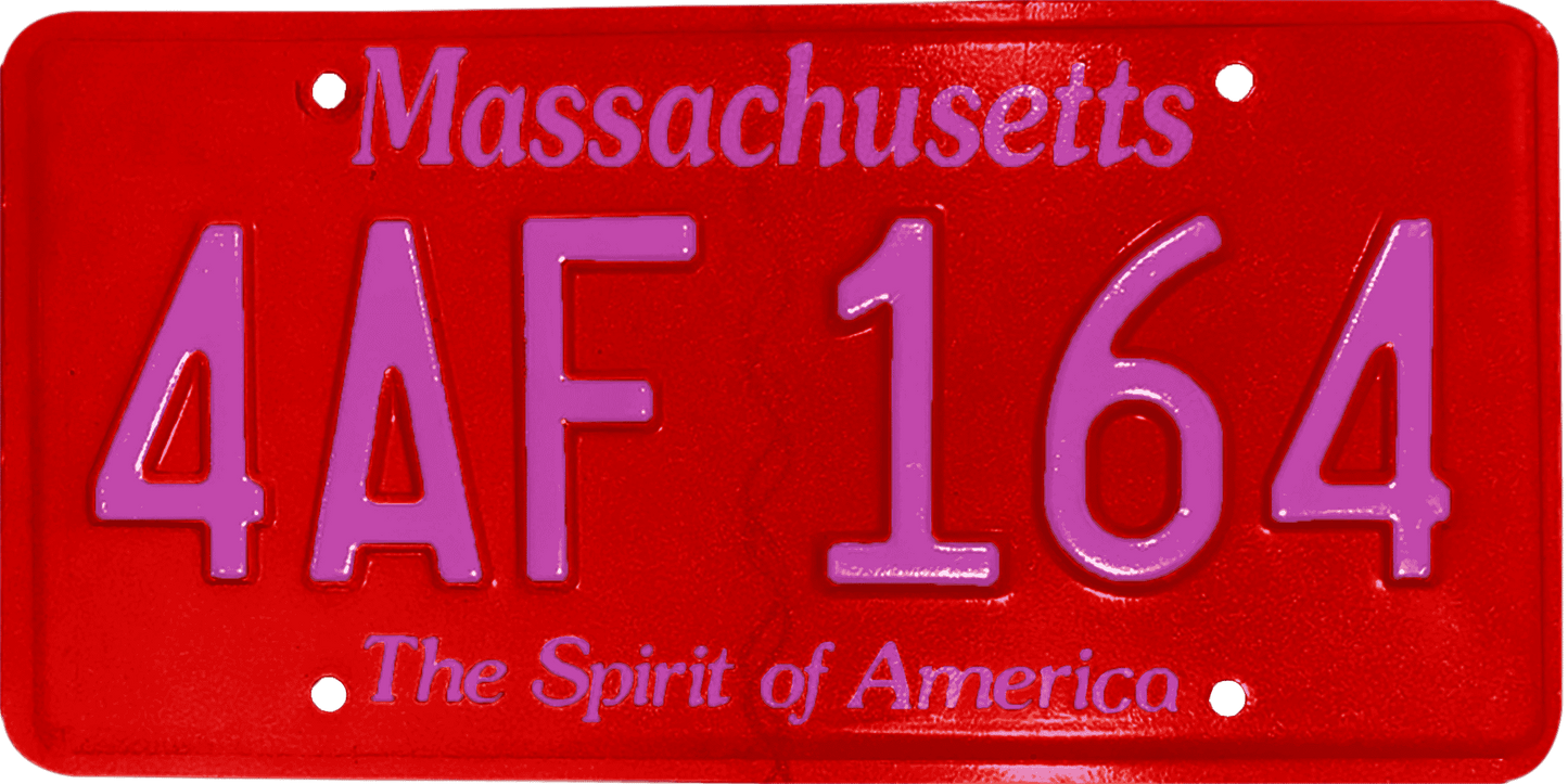 Massachusetts License Plate Wrap Kit