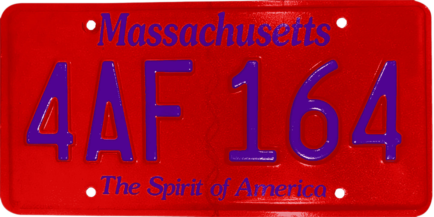 Massachusetts License Plate Wrap Kit