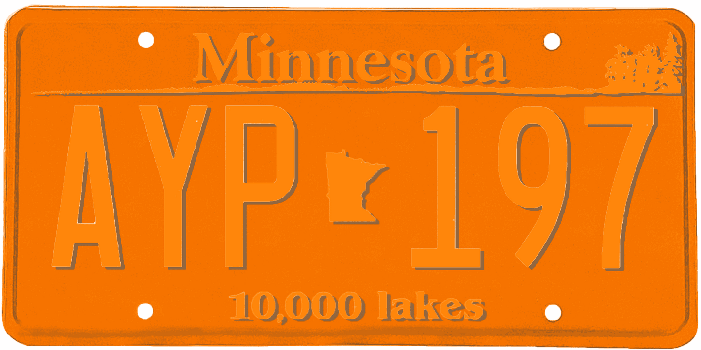 Minnesota License Plate Wrap Kit