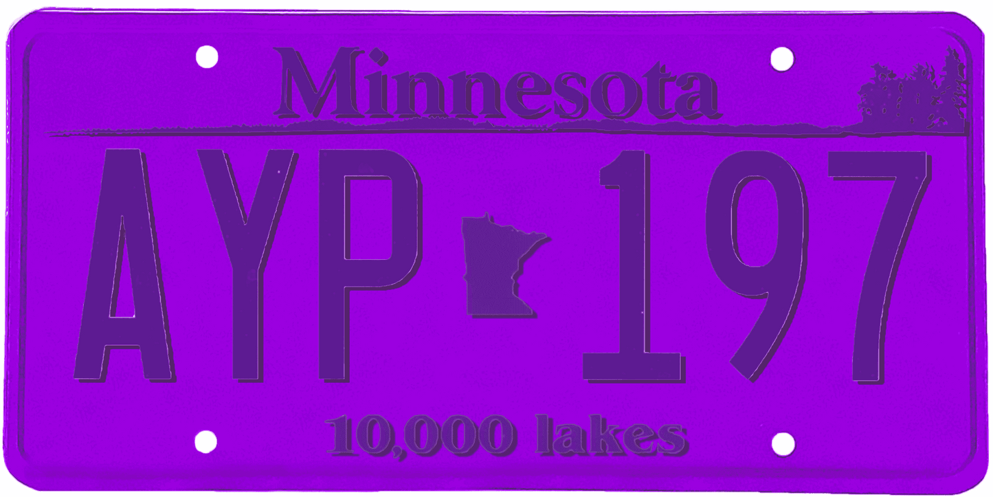 Minnesota License Plate Wrap Kit