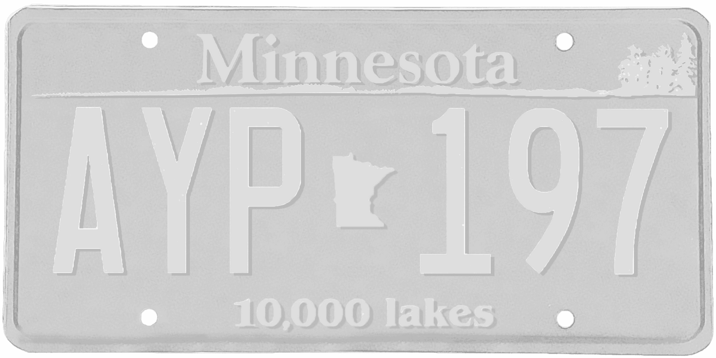 Minnesota License Plate Wrap Kit