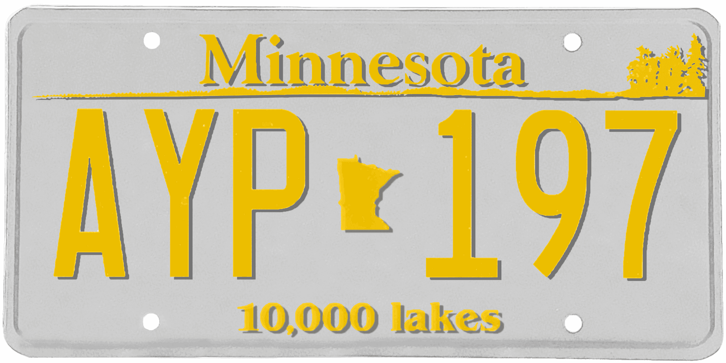 Minnesota License Plate Wrap Kit