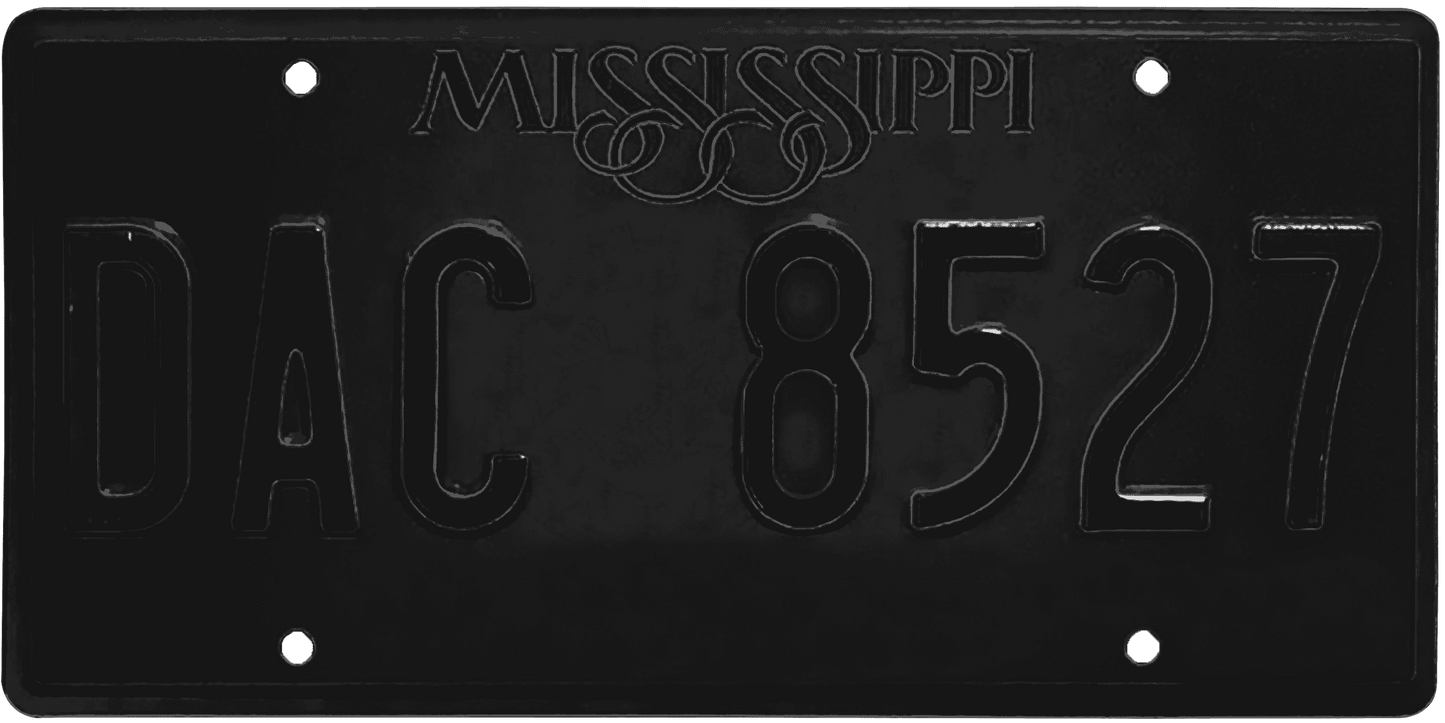 Mississippi License Plate Wrap Kit