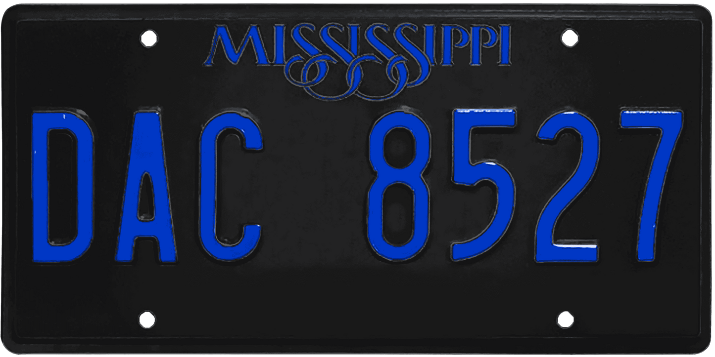 Mississippi License Plate Wrap Kit