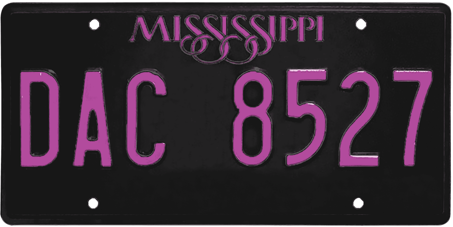 Mississippi License Plate Wrap Kit