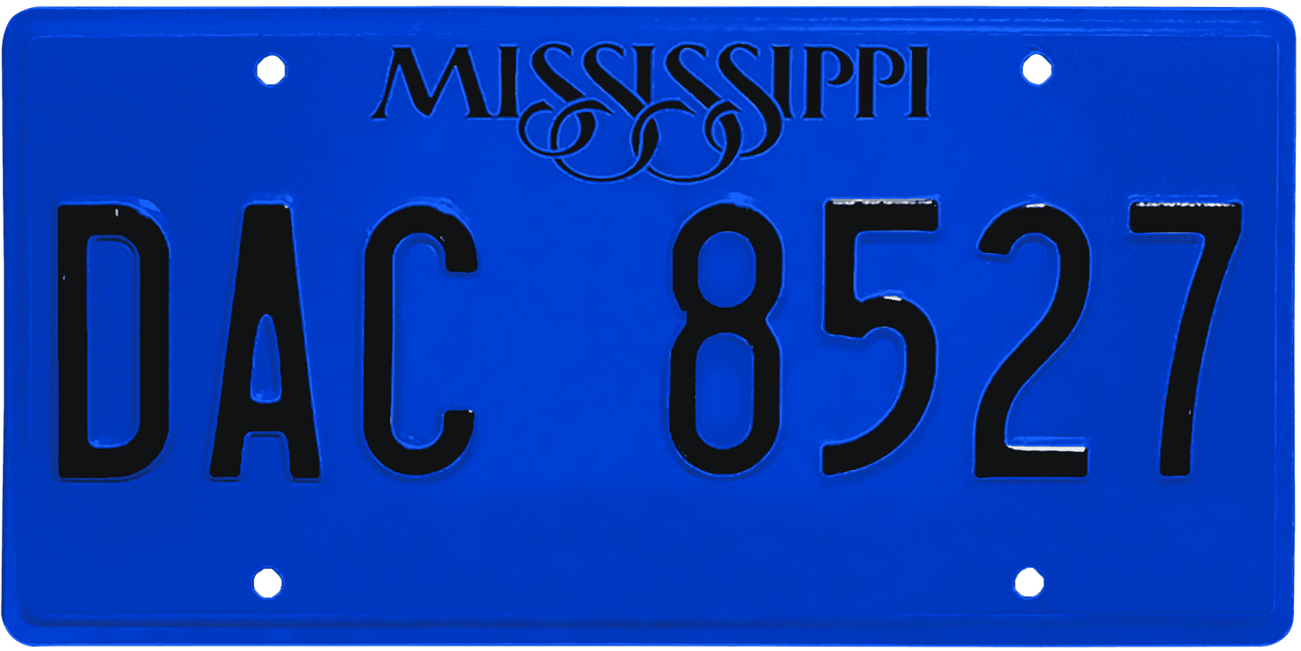 Mississippi License Plate Wrap Kit