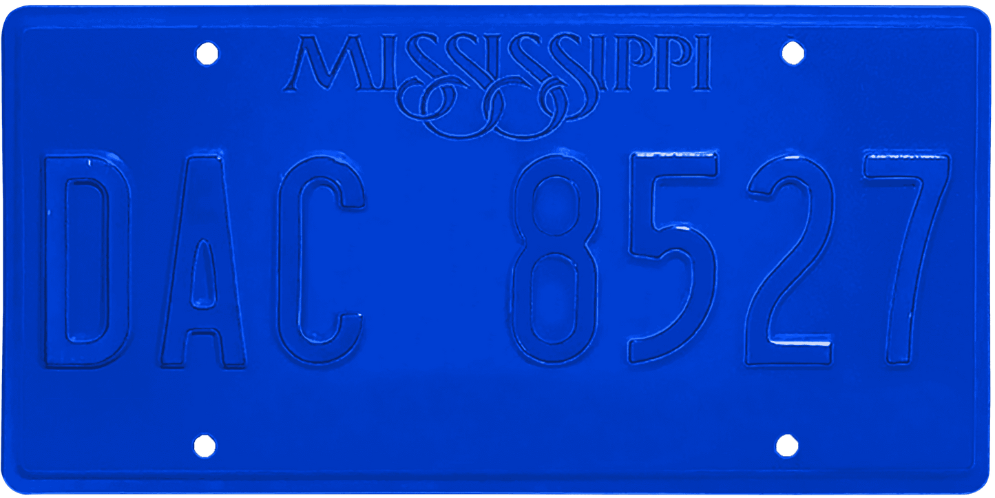 Mississippi License Plate Wrap Kit