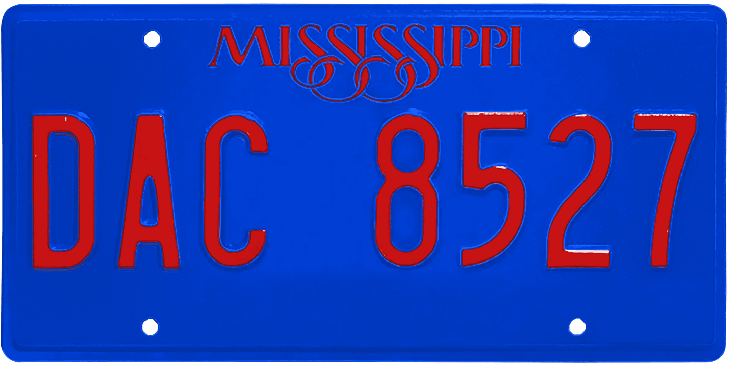 Mississippi License Plate Wrap Kit