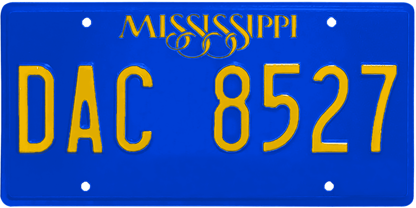 Mississippi License Plate Wrap Kit